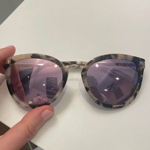 Ted Baker Cat Eye Tortoiseshell Pink Tinted Sunglasses with Case